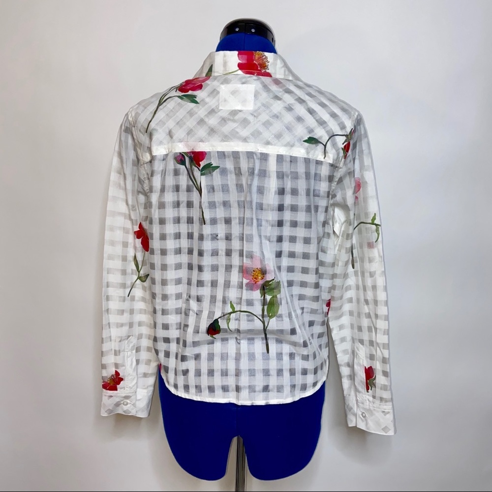 Rails Kelsey Floral Tie-Front Button Down Shirt - image 7